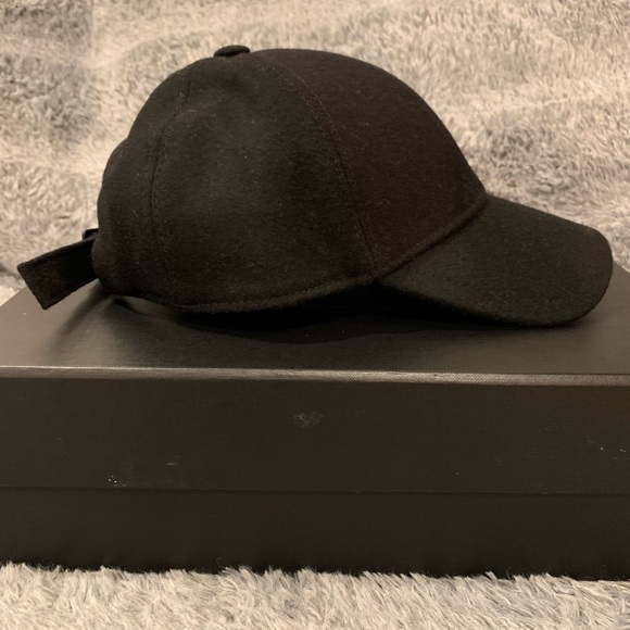YSL black felt Cassandre baseball cap sz 57. Sold out online. - Picture 3 of 8
